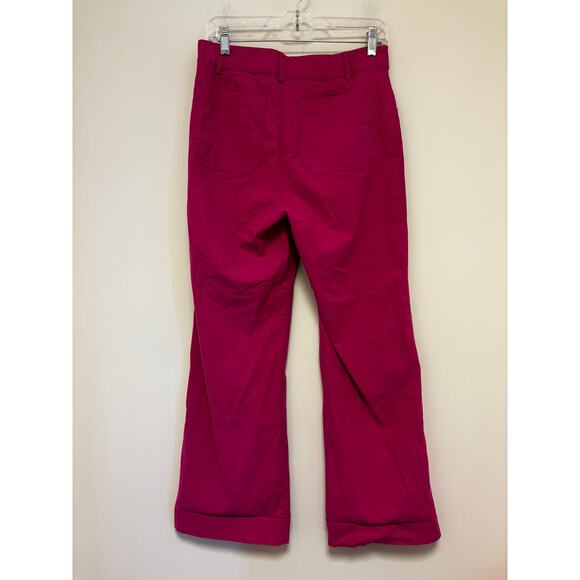 J Crew Factory Lizzie high-rise patch-pocket wide-leg pant Size 28 Pink - Picture 5 of 7
